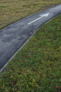 Symbol / Concepts, Turning asphalt road Symbol / Concepts, Turning asphalt road